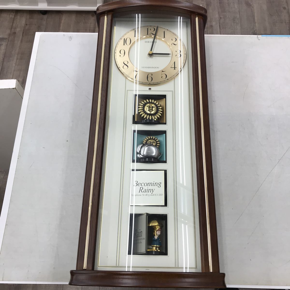 SEIKO ウェザーウィンドウ セイコー 掛け時計 中古 WEATHERWINDOW 送料 