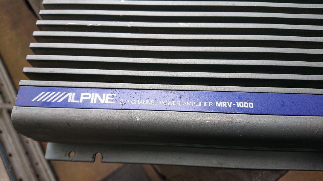 MRV-1000 | V12 2⁄1chアンプ ALPINE アルパイン Alpine 希少 名機