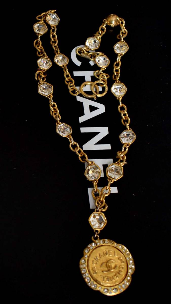 極美品 CHANEL ココマーク ストーン ネックレス シャネル y2k 156 美品 シャネル ココマーク・ストーン ＊ネックレス 極美品 【公式通販】