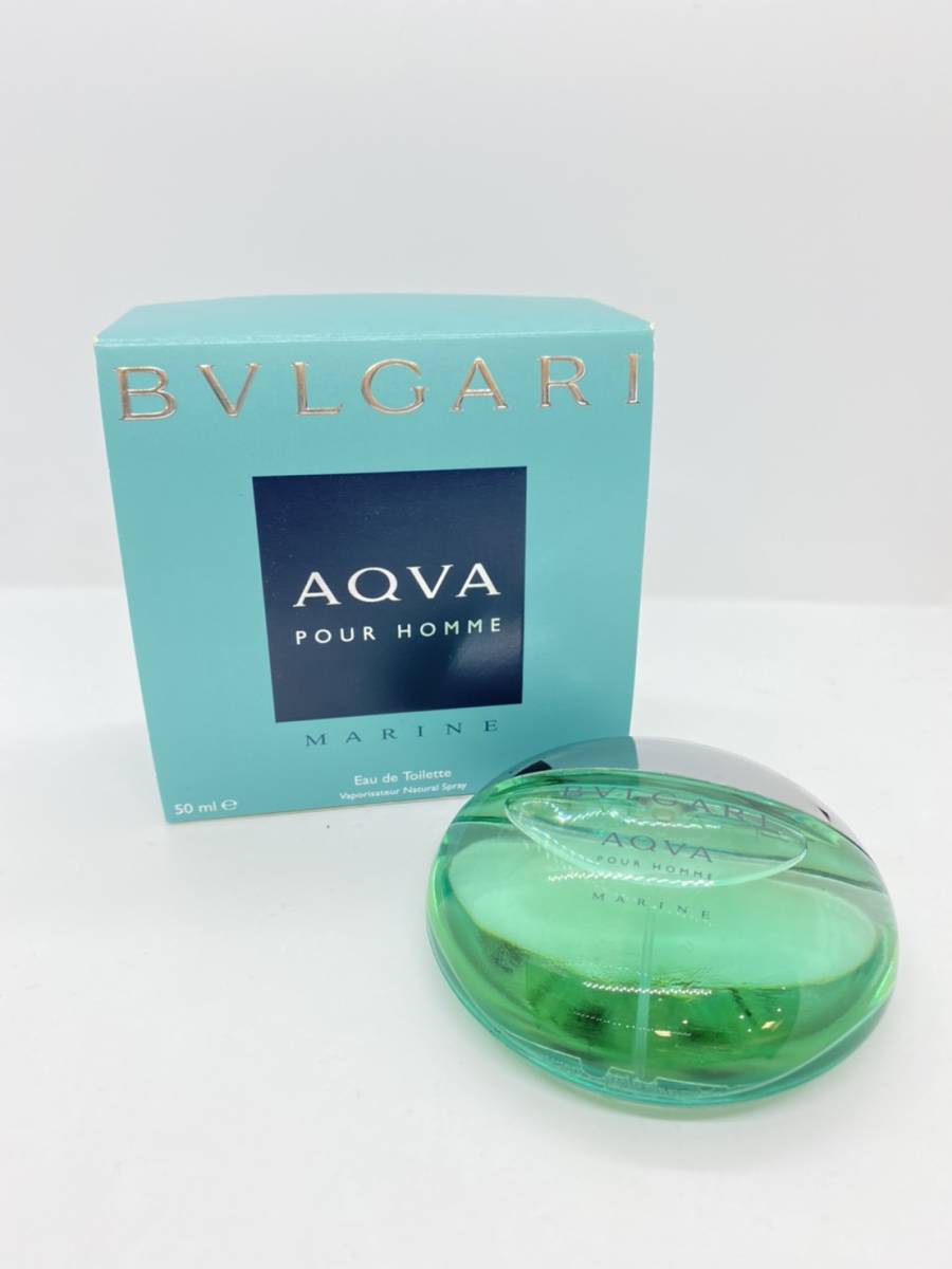 ブルガリ BVLGARI アクア プールオム MARINE オードトワレ 50ml 箱付き