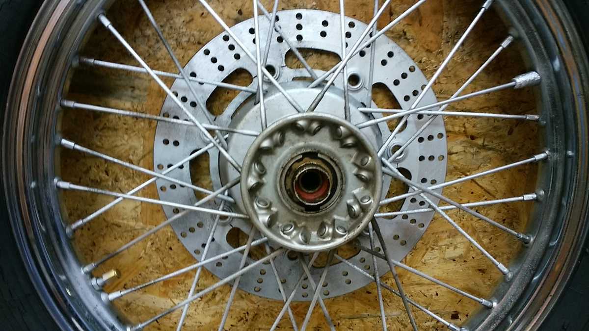 即配可 KAWASAKI エリミネーター400LX 純正フロントホイール 18x2.15