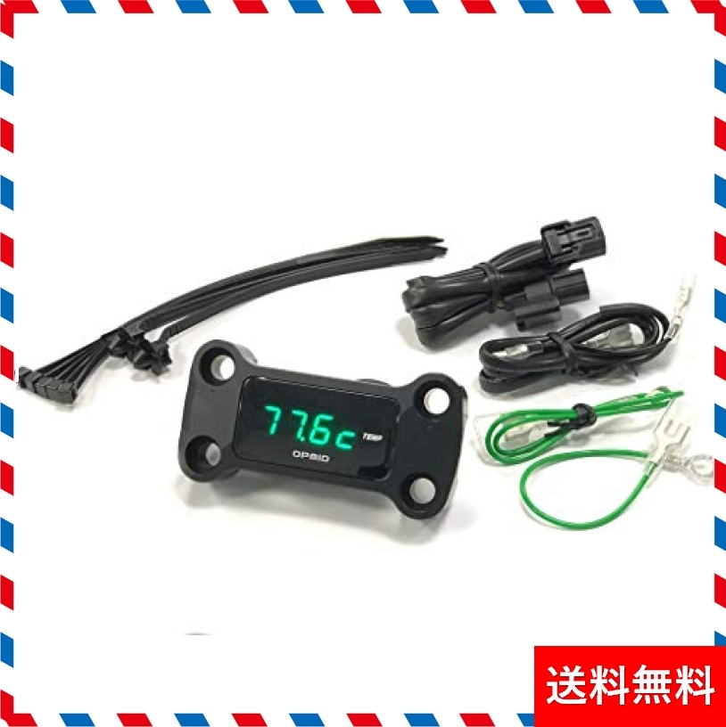 オプミッド OPM トップインジケーター 油温計＆電圧計 ブラック