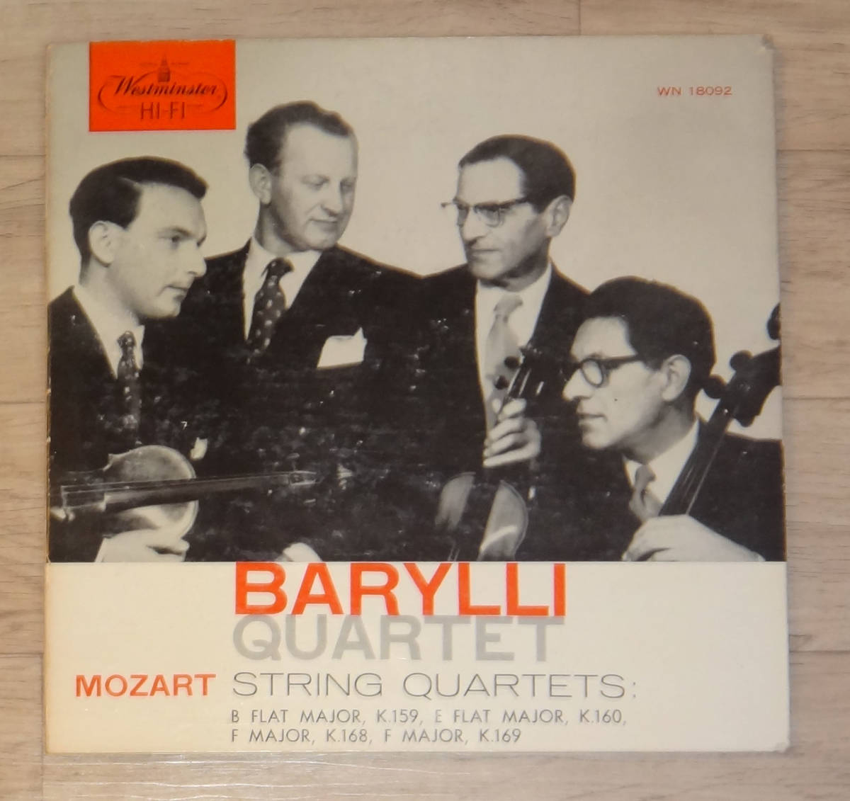 Westminster 0 ⁄ WL USA Quartet in Mozart: 弦楽四重奏曲第18番イ長調 K