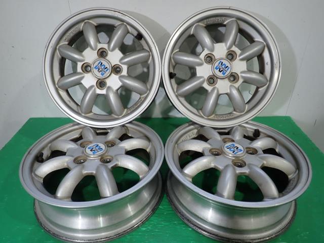 ミニライト　 14インチ　4本　165/55r14 ミラジーノ　l700s MINILITE ミニライト 純正 ミラジーノ L700S 4本 14インチ 4.5J PCD100