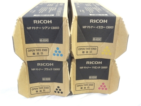 アウトレット格安 未使用 RICOH C6003 純正 トナー 4色 セット