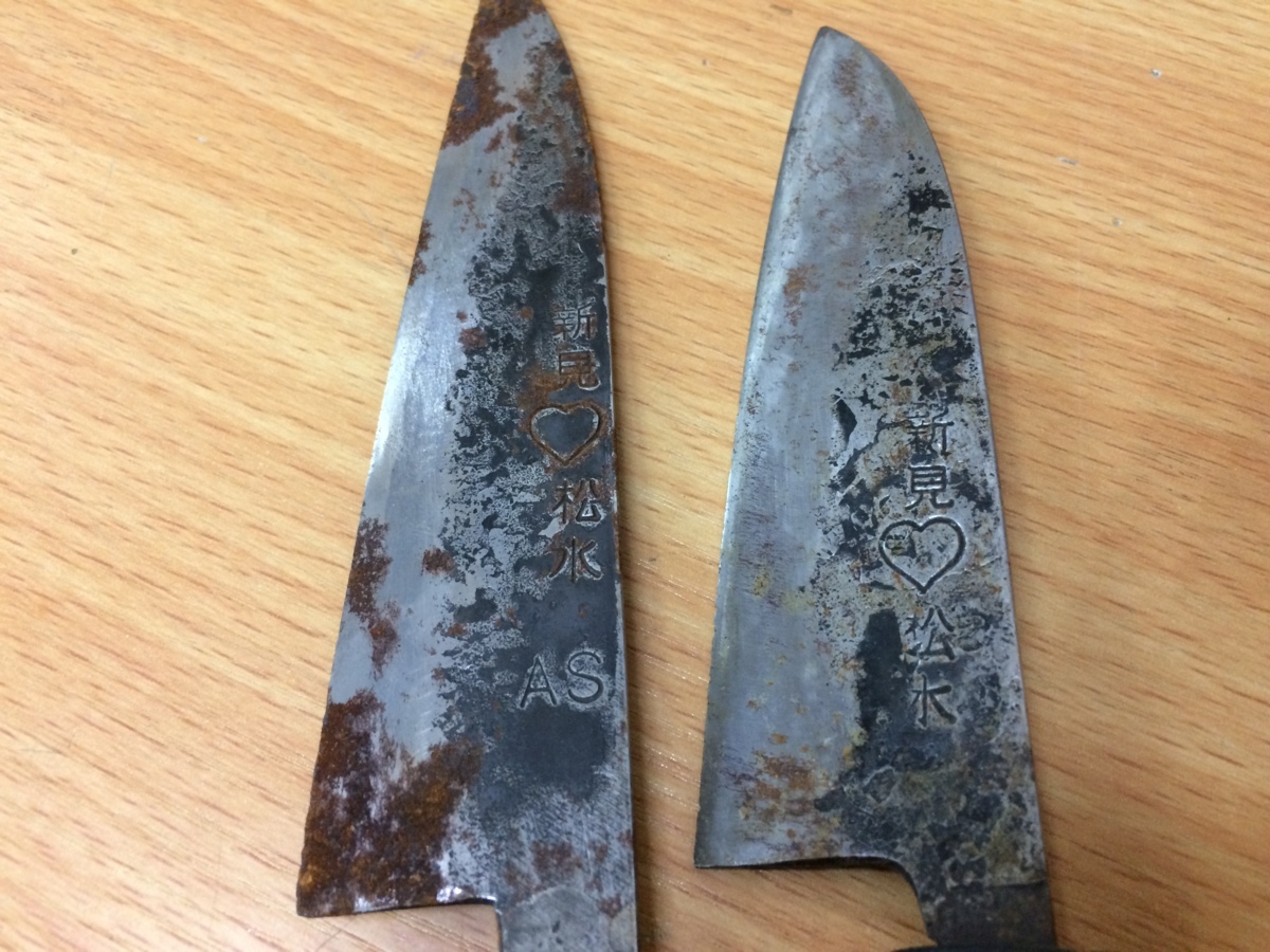 ☆中古☆新見 松水 包丁 まとめて 2本(和包丁)｜売買された