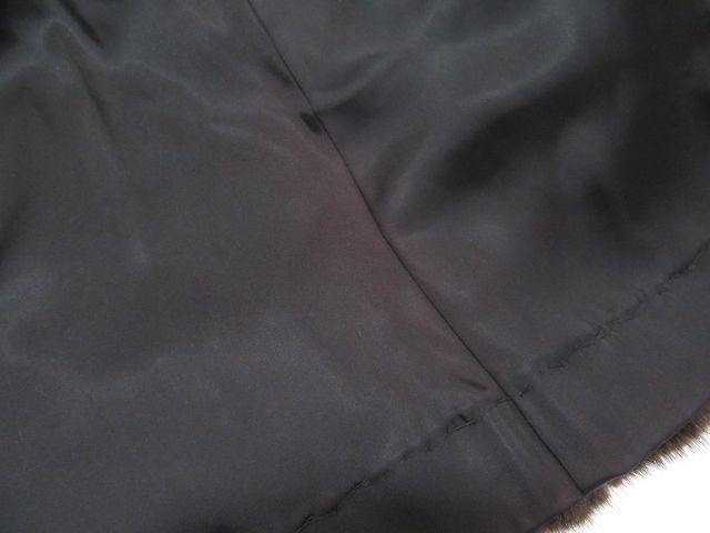 〇毛並み極美品▽BLACKGLAMA MINK ブラックグラマ ミンク 本毛皮コート