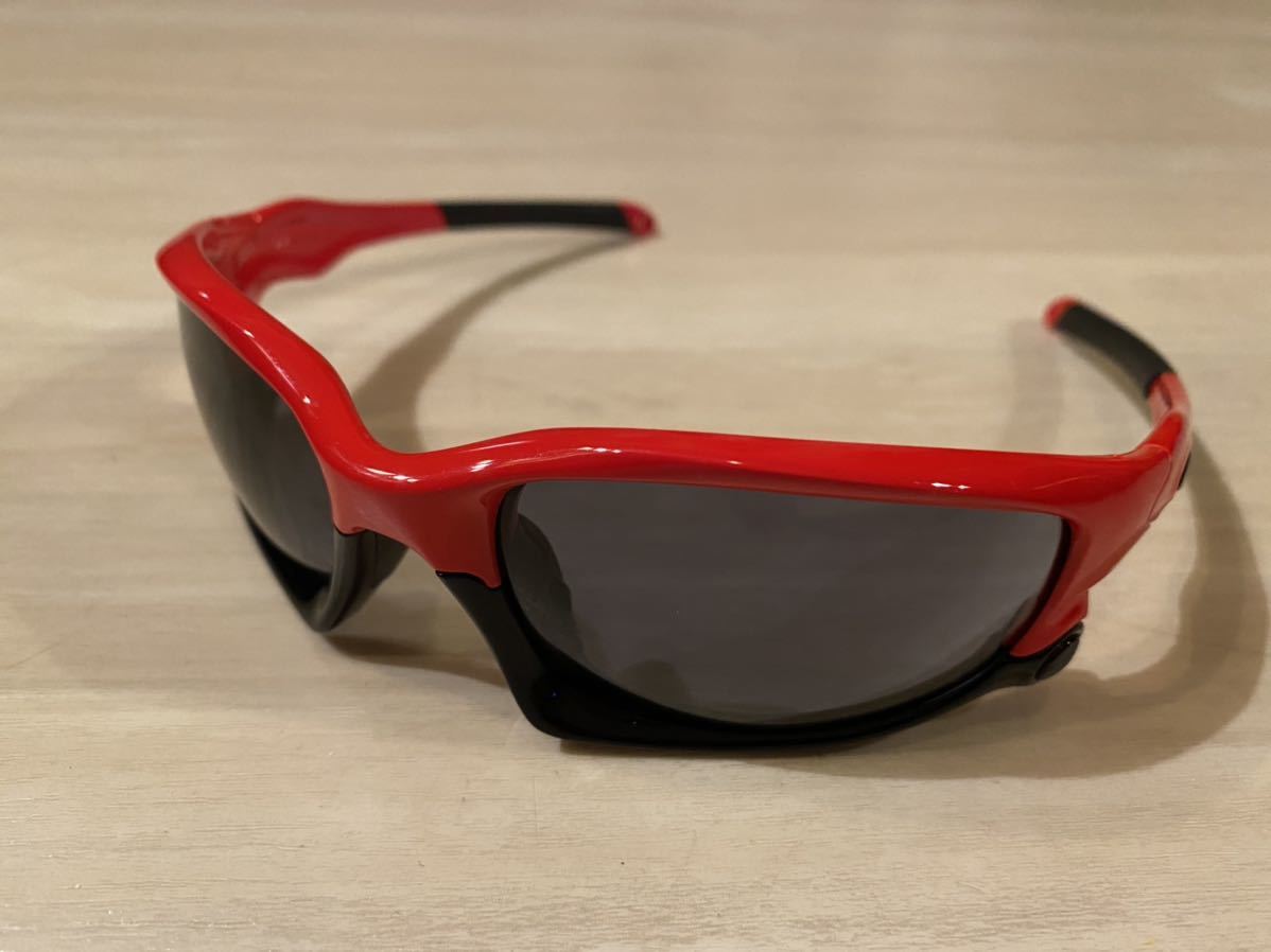  OAKLEY SPLIT JACKET RED&times;BLACK JAWパーツ 廃盤 スプリットジャケット(セル、プラスチックフレーム)｜売買されたオークション情報、yahooの商品情報をアーカイブ公開 - オークファン セル、プラスチックフレーム
