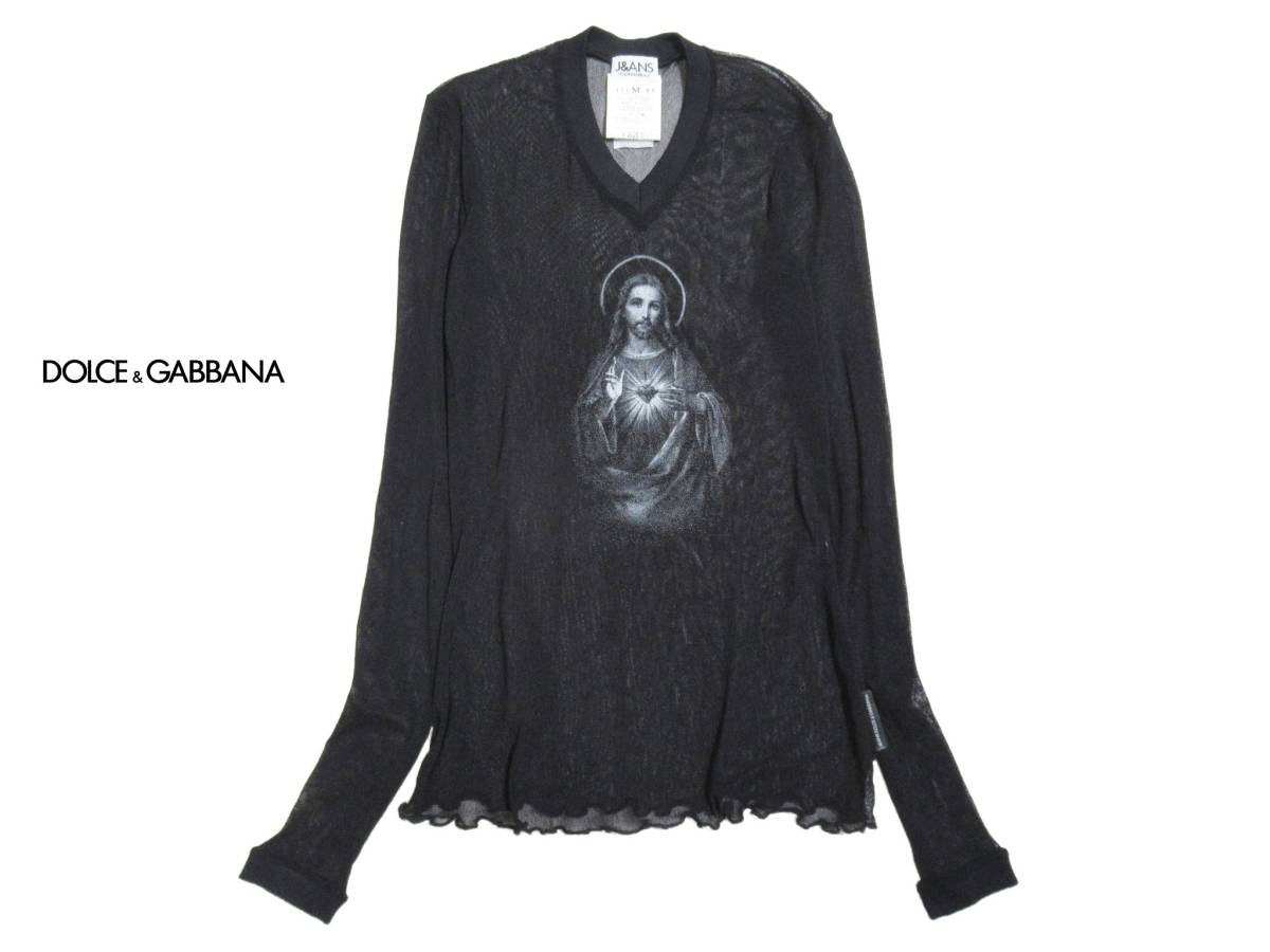 dolce & gabbana メッシュカットソー J＆ANS DOLCE＆GABBANA ドルチェアンドガッバーナ キリスト メッシュ