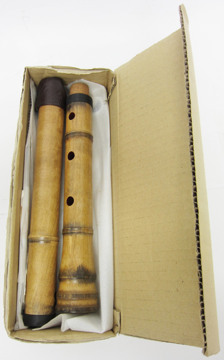 【美品】尺八 虚竹 都山流 山本邦山監製 10号 1円～【おたからや】N-1918/木製尺八 銘[虚竹] 山本邦山 監製 都山流