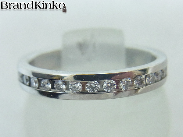 0.50ct　ダイヤモンド　エタニティ　リング　プラチナ PT950 ダイヤモンドリング 0.13 3.5g 6号 縦幅：約2.9mm プラチナ 指輪