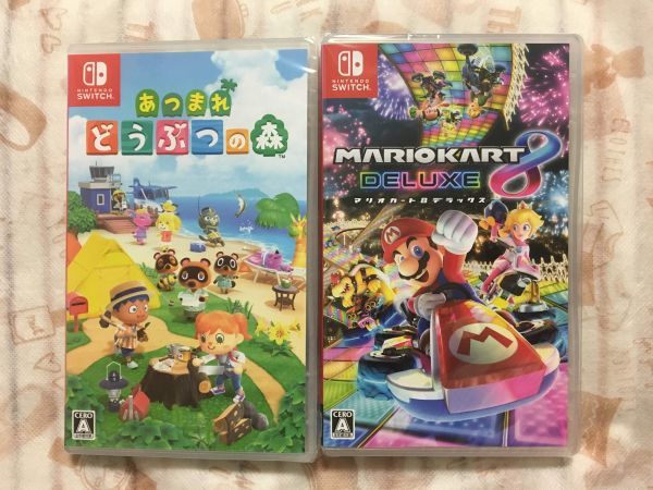 Nintendo Switch ソフト4点 どうぶつの森マリオカート ◇シュリンク未開封◇あつまれどうぶつの森/マリオカート8 デラックス