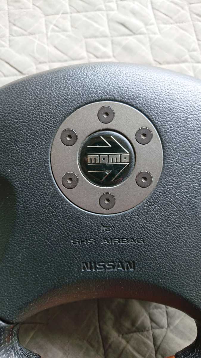 MOMO モモ ステアリング 日産 キューブ NISSAN 純正オプション OP 日産