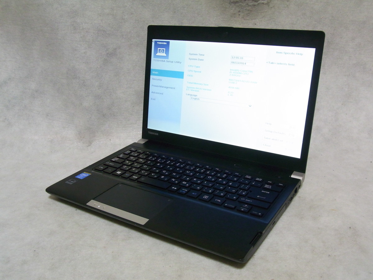 B18263 東芝 dynabook R734/K PR734KAA1R7AD71 Core i5 4300M 4GB