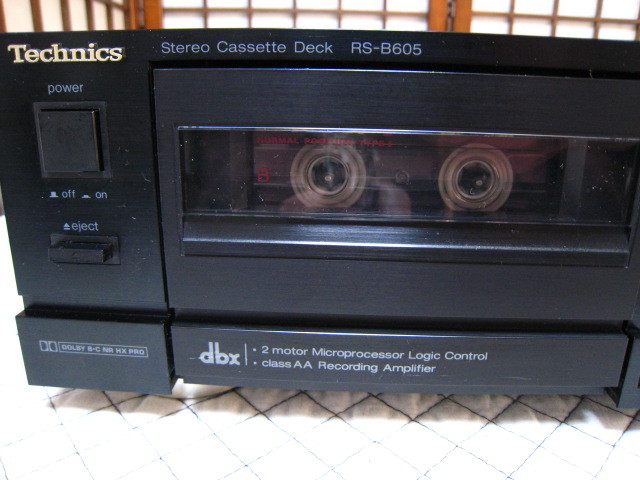 動作確認済Technics ステレオカセットデッキ RS-B605 File:Technics
