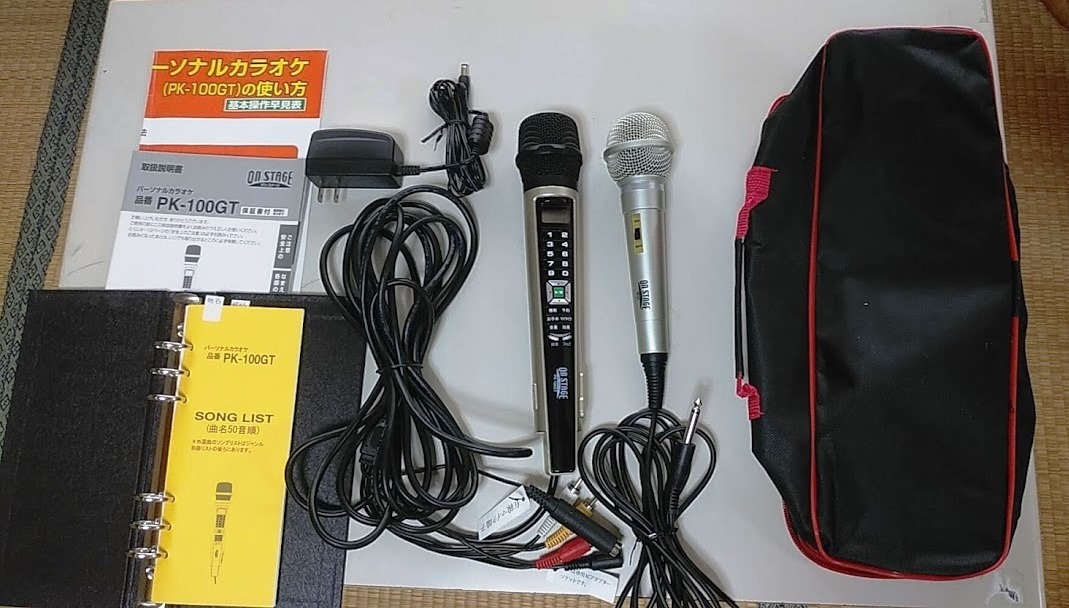 カラオケ オンステージ ON STAGE PK-100GT ペアマイク付き オン