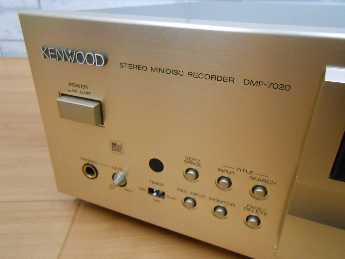 ト足】 KENWOOD ケンウッド MDレコーダー DMF-7020 MDデッキ リモコン
