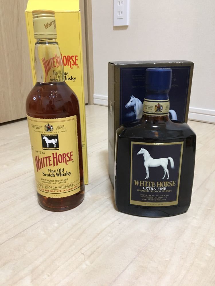 古酒ホワイトホース ファインオールド未開封 750ml 80年代 2本