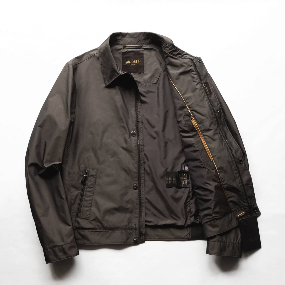 MOORER ムーレー 】 新品 春夏物 撥水二重染色ポリエステルドリズラー