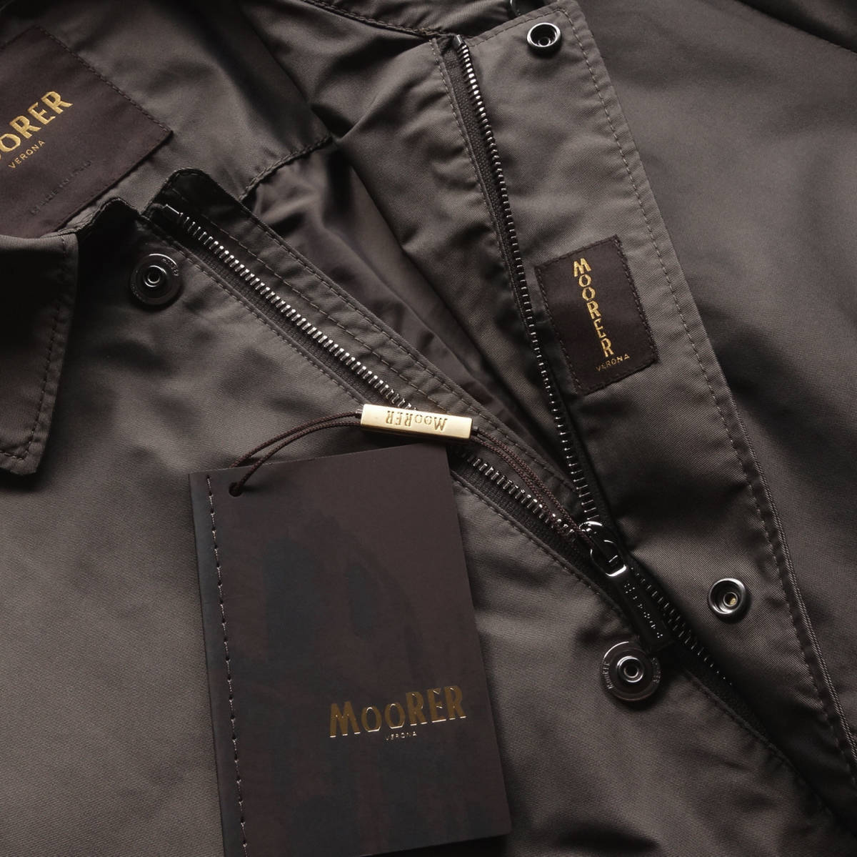 MOORER ムーレー 】 新品 春夏物 撥水二重染色ポリエステルドリズラー