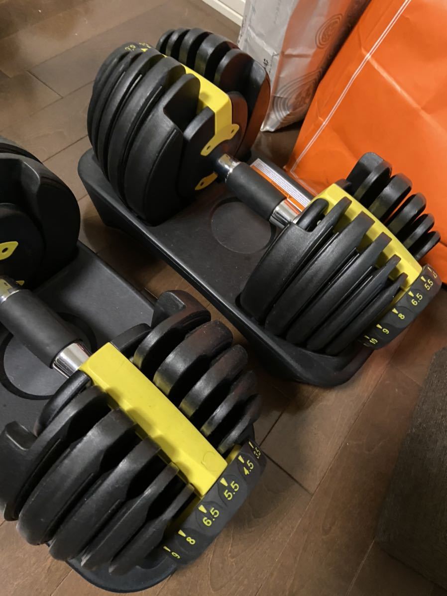 可変式ダンベル 24kg 2個セット ダンベル 15段階調節 可変式 重量調節 |