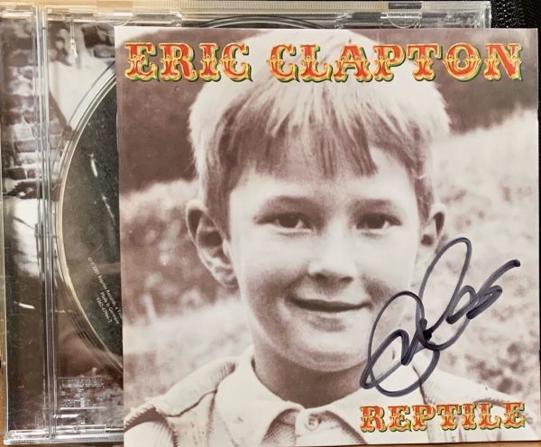 [希少] エリック・クラプトン 直筆サイン入り レプタイル CD 送料無料！ Eric Clapton 015