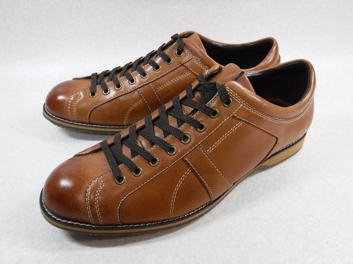 大人気，品質保証 KK76 madras via マドラス 1足限定 定価14300円 茶お洒落な牛革クラシックレザースニーカー 27.0cmEEE(27.0cm)｜売買されたオークション情報、yahooの商品情報をアーカイブ公開 - オークファン 27.0cm