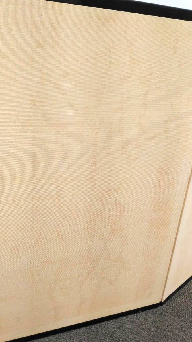 RY129〕屏風 御肉筆 玉泉作 金屏風 171×71㎝ 折り畳み