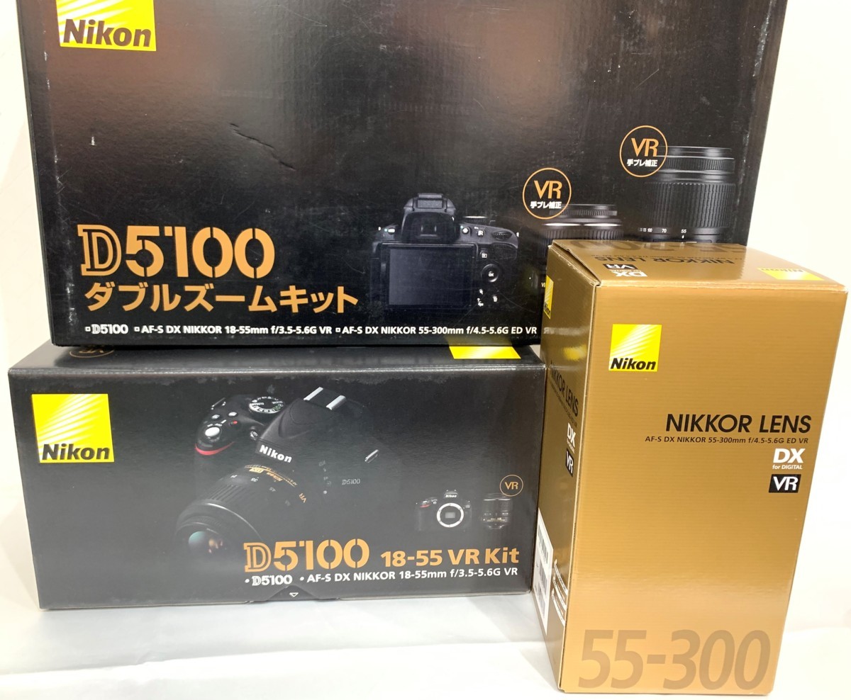 1円 Nikon / ニコン デジタル一眼レフカメラ D5100 ダブルズームキット 