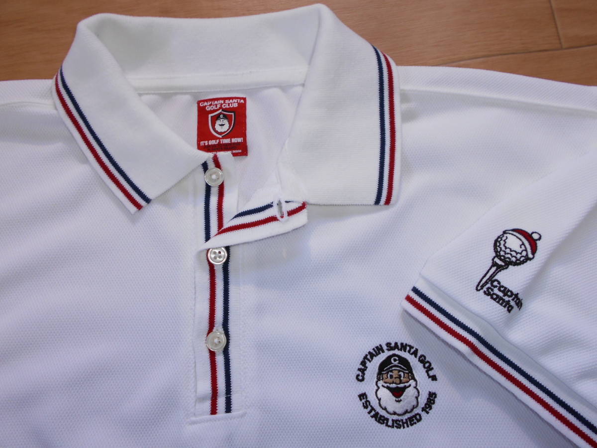 CAPTAIN SANTA キャプテンサンタ GOLF CLUB ライン入り メッシュ 半袖
