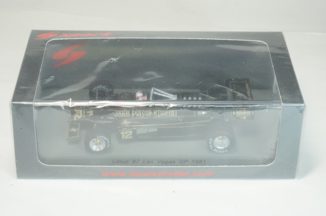 ミニカー スパーク 1/43 Lotus 87 ラスベガスGP 1981