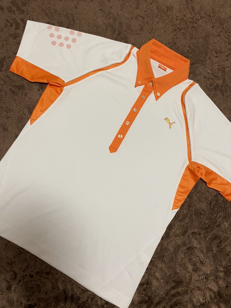 人気，セール 超 PUMA プーマ GOLF DRYシャツ 襟ボタンダウン 吸汗速乾 ゴルフ ストレッチ 半袖シャツ U.S.Pシリーズ sizeL 商品(プーマ)｜売買されたオークション情報、yahooの商品情報をアーカイブ公開 - オーク シャツ
