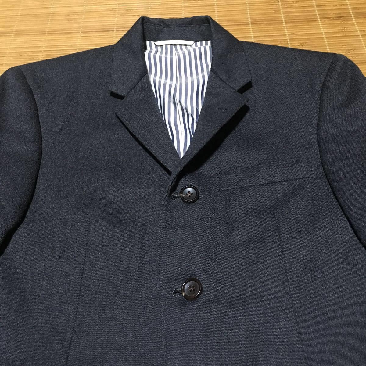 極美品 正規品 THOM BROWNE トムブラウン ジャケット ブレザー グレー