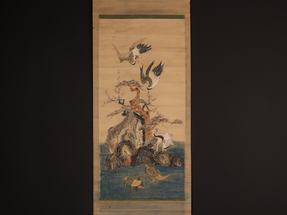 模写 伝来】中国書画 作者不明 民間仕入れ品 中国明時代の肉筆 掛け軸