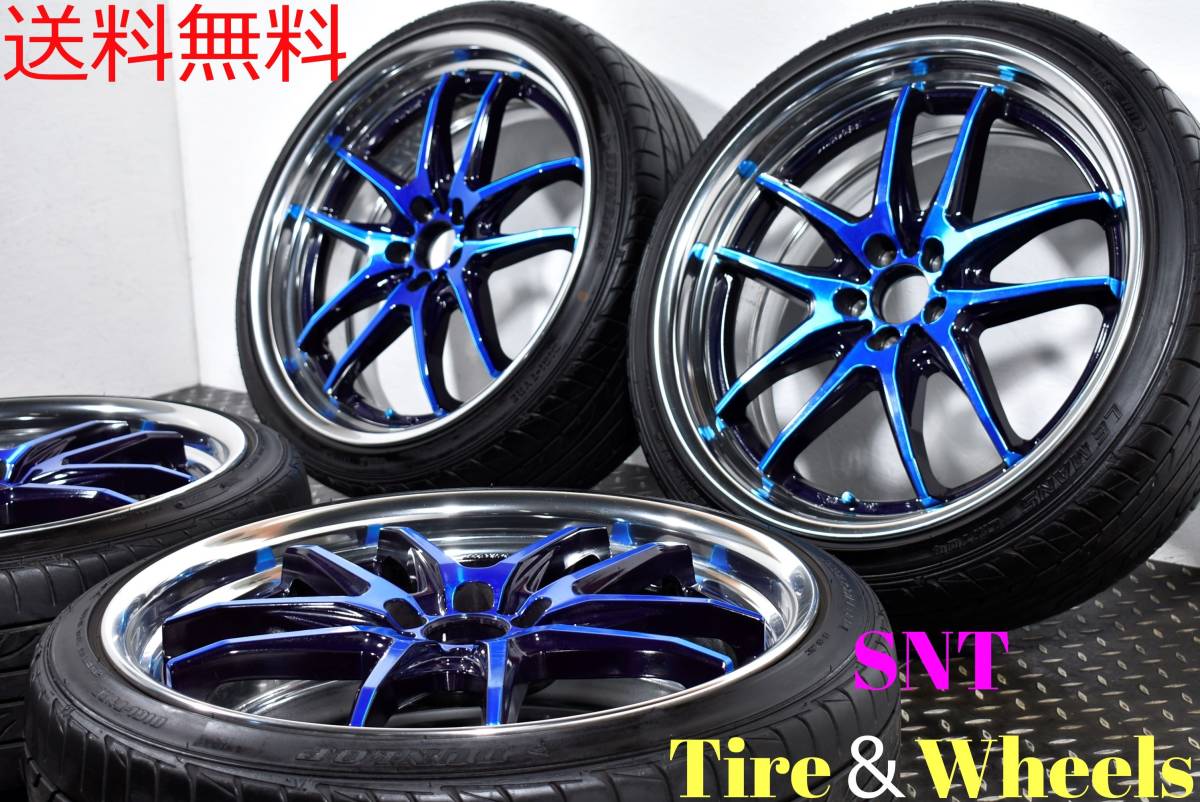 WORK XSA 戦 04C 19インチ PCD100 8J +46 +35 ダンロップ ルマン LM704 