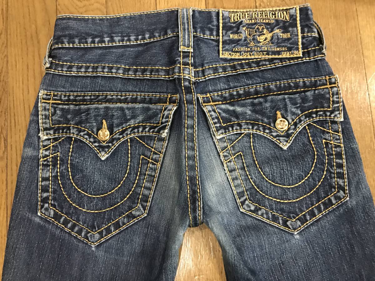 TRUE RELIGION トゥルーレリジョン JOEY BIGT スワロフスキーボタン