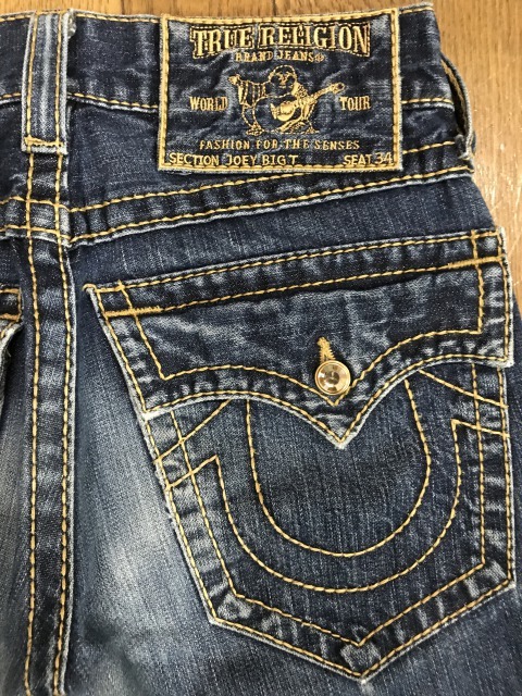 希少トゥルーレリジョン JOEY BIG T スワロフスキーボタン