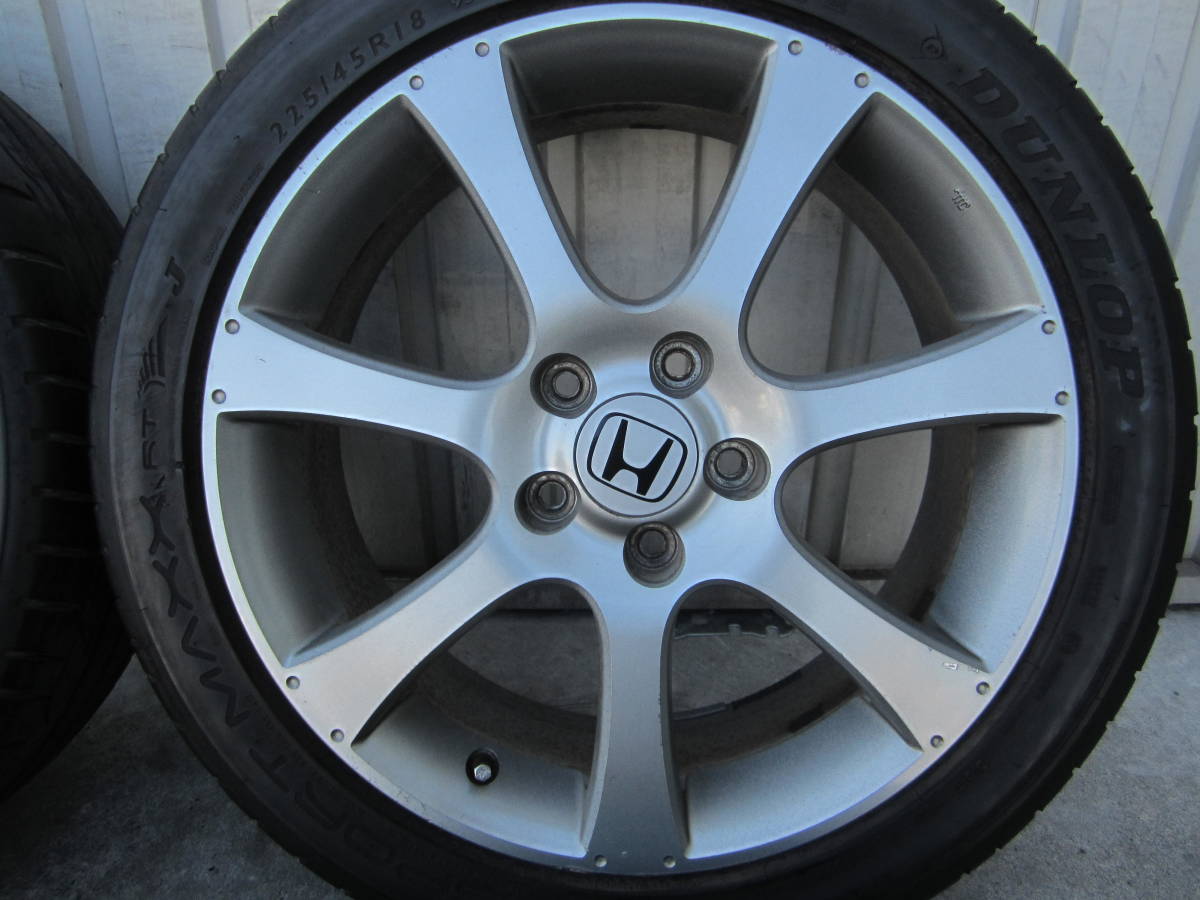オデッセイアブソルート純正 225/45R18ZR18 2015年製ダンロップタイヤ