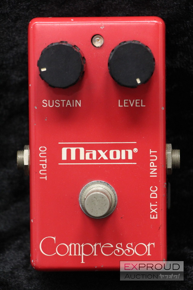 良品★S02 Maxon Compressor コンプレッサー ギター エフェクター 動作確認済 ランプ付きなので暗所でも視認性◎ ヴィンテージ マクソン