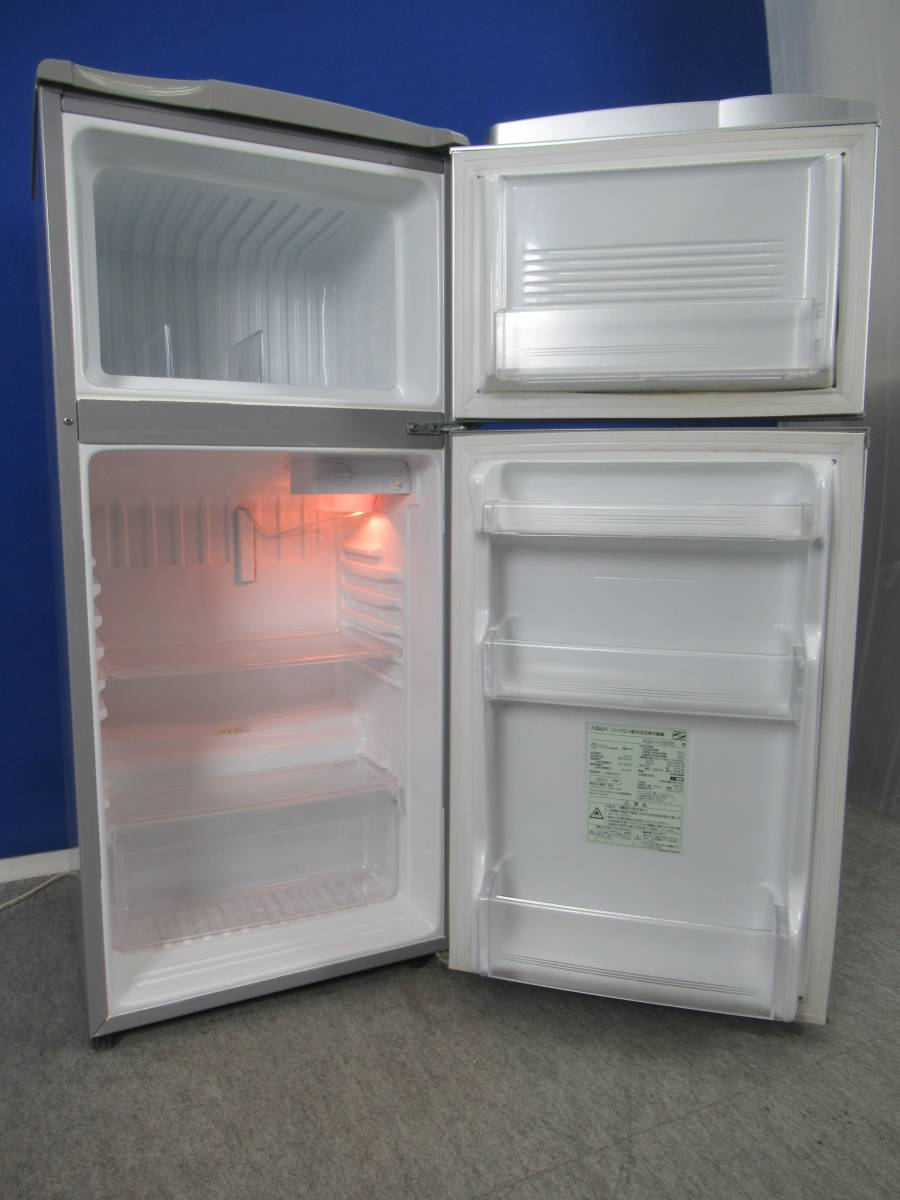 AQUA 2ドア 冷蔵庫 aqr-111b シルバー 2013年製