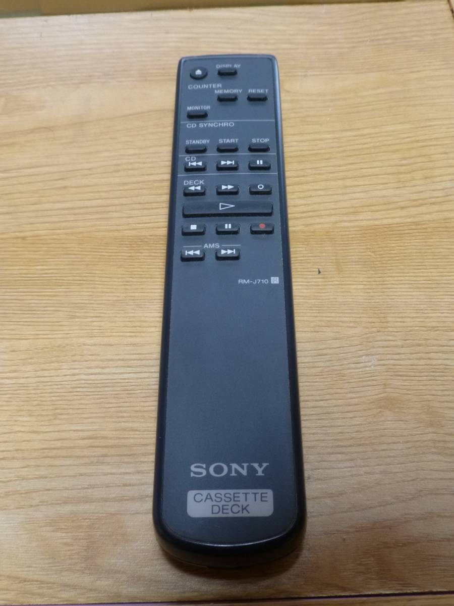 SONY ソニー カセットデッキ用 リモコン RM-J710 ＜中古品＞ ,今回出は
