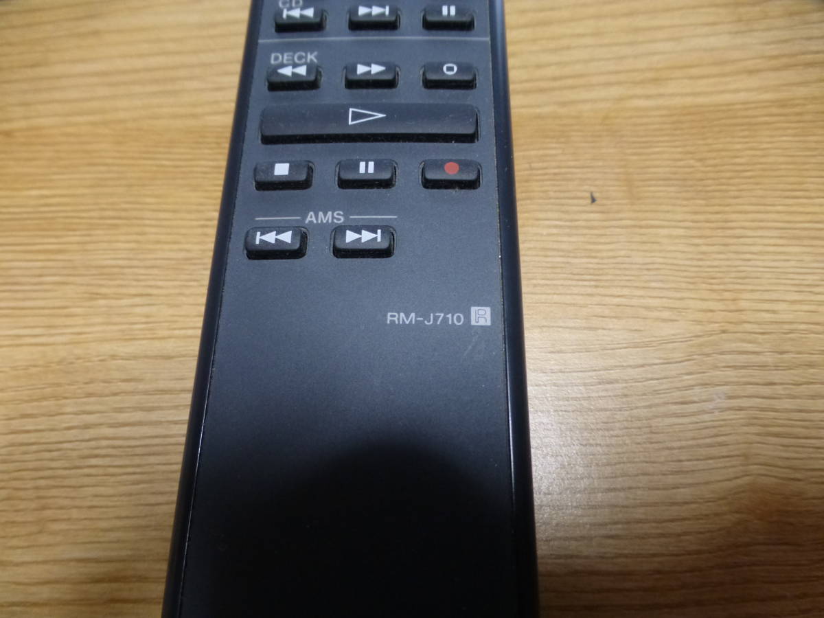 SONY ソニー カセットデッキ用 リモコン RM-J710 ＜中古品＞ 【公式通販】