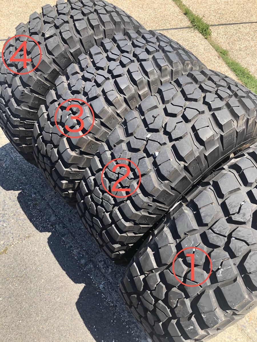 直接引取限定 ブラッドレー 315/75R16 BFgoodrich MudTerrain 16x8jj-25 ランクル ランドクルーザー ガンメタ グッドリッチ_9