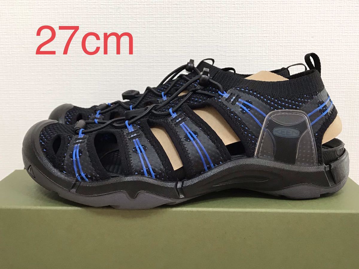 お得，最新作 KEEN エヴォフィット1 サンダル BLACK/SKY DIVER 27cm(27.0cm)｜売買されたオークション情報、yahooの商品情報をアーカイブ公開 - オークファン 27.0cm