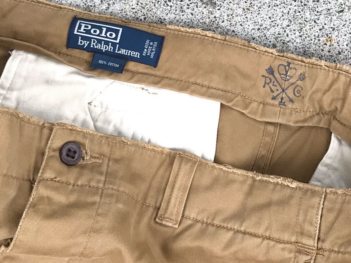 Polo by ラルフローレン ビンテージ&リペア加工 極太ワイドチノパン
