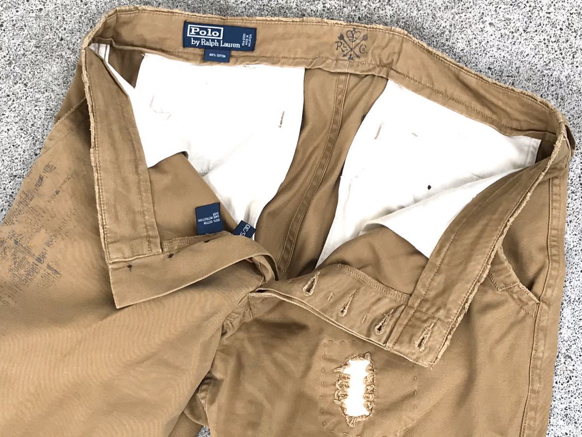 Polo by ラルフローレン ビンテージ&リペア加工 極太ワイドチノパン