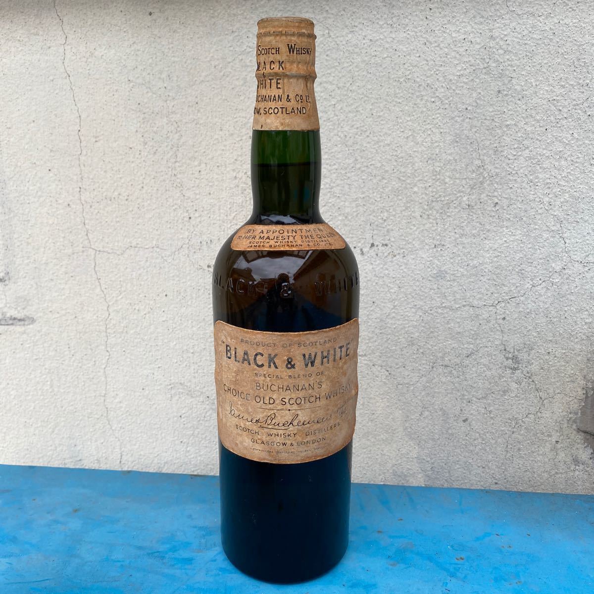 BLACK & WHITE ブキャナンズ スコッチウイスキー 古酒 ボトル BLACK & WHITE ブキャナンズ スコッチウイスキー 古酒 ボトル 送料込