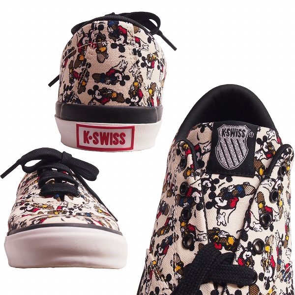 ♪新品 K-SWISS×DISNEY ミッキー総柄 KS DNU08 クリーム 27.0cm