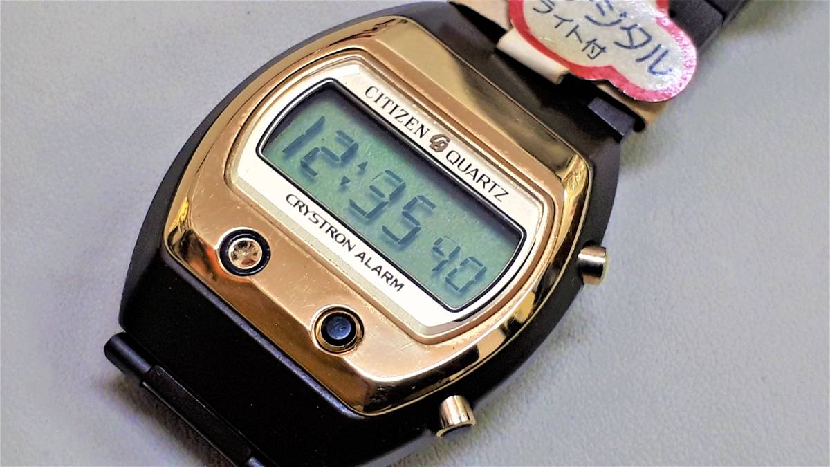 CITIZEN デッドストック未使用シチズンクロストロンアラームデジタル 