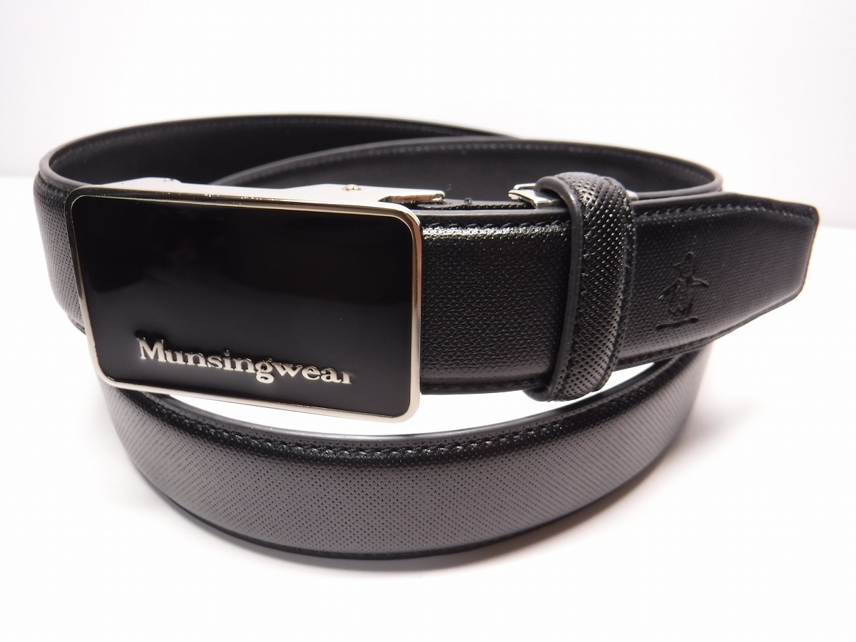 人気，セール V891 Mansingwear マンシング 黒ワンタッチロゴフィットバックル35ｍｍレザーベルト(その他)｜売買されたオークション情報、yahooの商品情報をアーカイブ公開 - オークファン ベルト